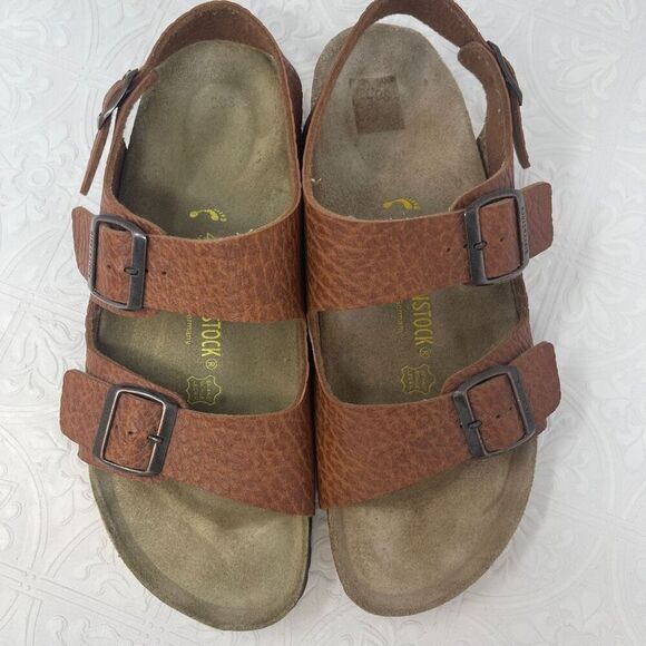 Birkenstock Brown Milano Slingback Sandals Size 43 main image 7